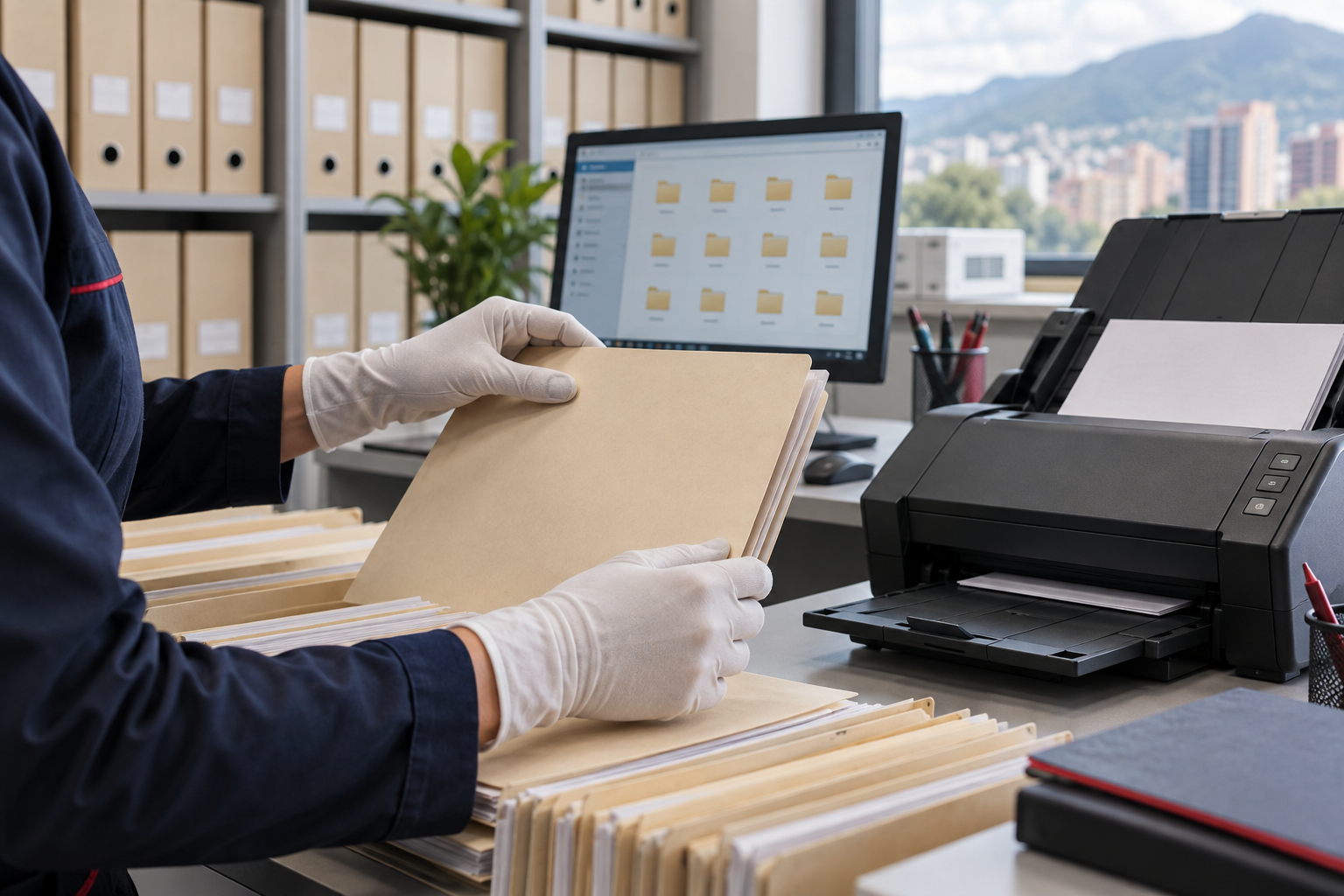 Organización profesional de archivos físicos y electrónicos para empresas
