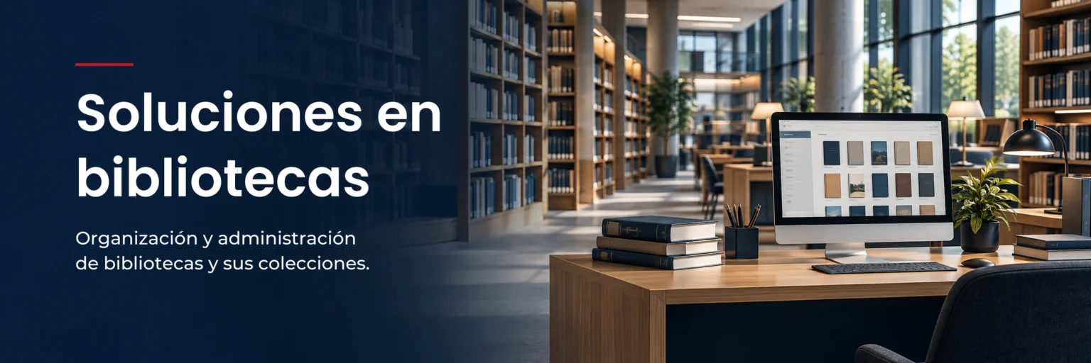 Soluciones en bibliotecas: organización y administración de bibliotecas y sus colecciones.